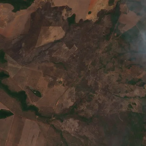 Incendio cerca de Brejinho de Nazaré (31 ago) — Sentinel-2 true color