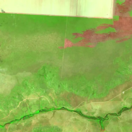 Wildfire near Brejo do Salto (Oct 5) — Sentinel-2 SWIR (fuego)