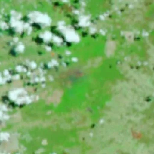 Wildfire near Brejolândia — NASA satellite