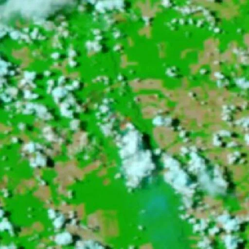 Wildfire near Brianorte — NASA satellite