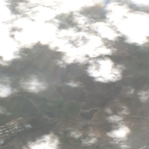 Wildfire near Brynmawr — Sentinel-2 true color