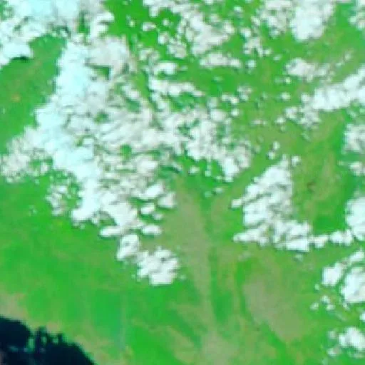 Wildfire near Buakayu — NASA satellite