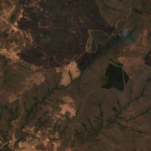 Wildfire near Buritis — Sentinel-2 true color