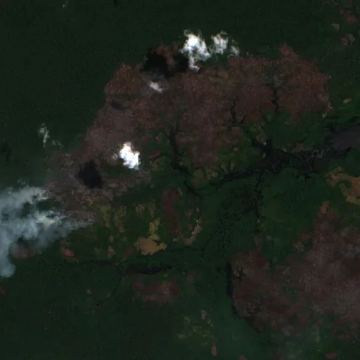 Wildfire near Caapiranga (Aug 31) — Sentinel-2 true color