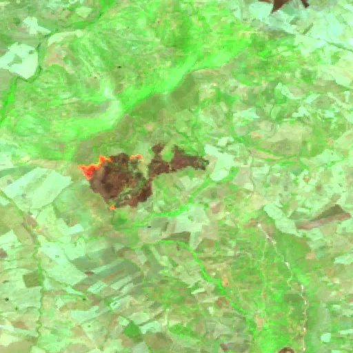 Wildfire near Caccamo — Sentinel-2 SWIR (fuego)