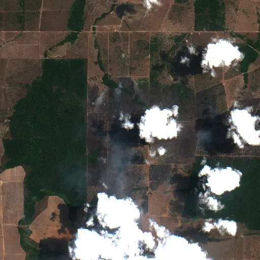 Incendio cerca de Cachoeira da Serra (22 sep) — Sentinel-2 true color