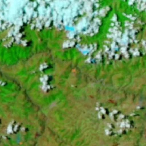 Wildfire near Cachora — NASA satellite