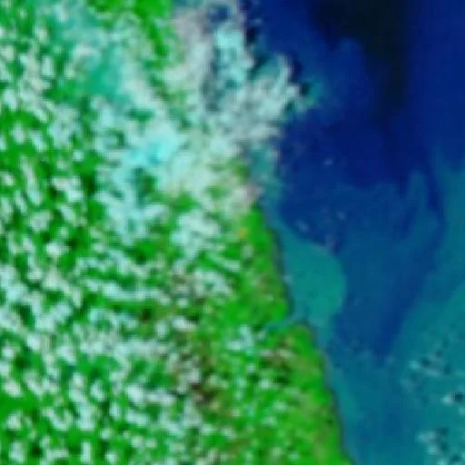 Wildfire near Calçoene (Oct 13 · SE) — NASA satellite