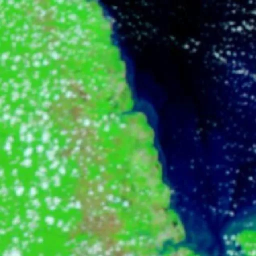 Wildfire near Calçoene — NASA satellite