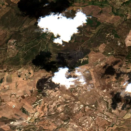 Wildfire near Caltagirone — Sentinel-2 true color