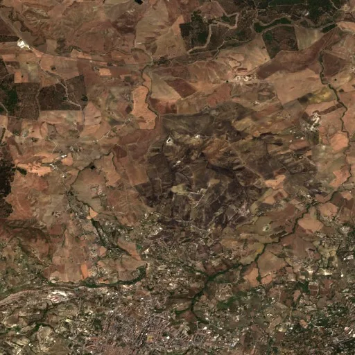 Wildfire near Caltanissetta — Sentinel-2 true color