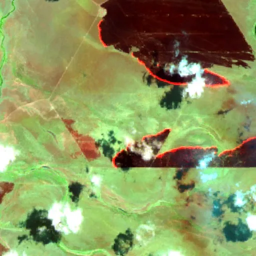 Incendio cerca de Camballin — Sentinel-2 SWIR (fuego)