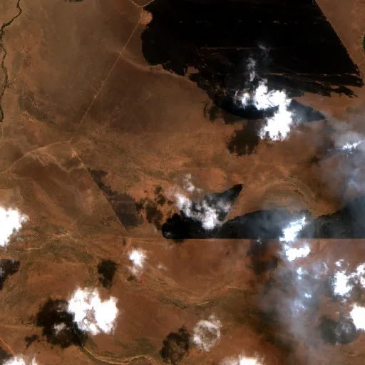 Incendio cerca de Camballin — Sentinel-2 true color