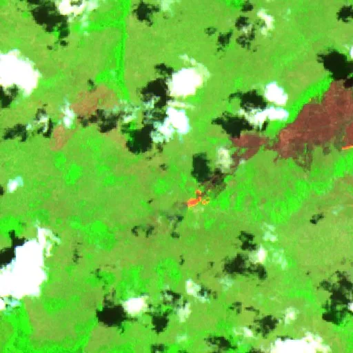 Wildfire near Campestre do Maranhão — Sentinel-2 SWIR (fuego)