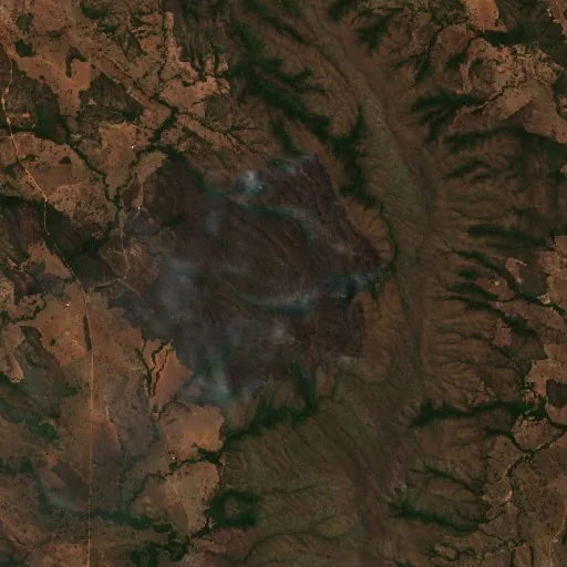 Incendio cerca de Campinaçu — Sentinel-2 true color