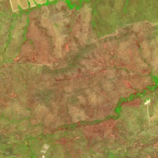 Wildfire near Campinápolis (Aug 24 · NW) — Sentinel-2 SWIR (fuego)