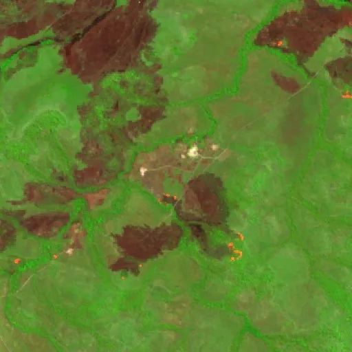 Wildfire near Campinápolis (Aug 17 · S) — Sentinel-2 SWIR