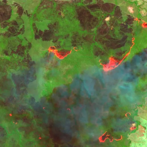 Incendio cerca de Campinápolis (31 ago · SW) — Sentinel-2 SWIR (fuego)