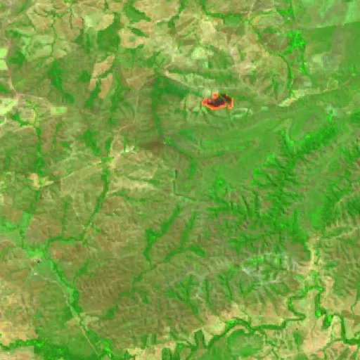 Incendio cerca de Campinápolis (27 ago · SE) — Sentinel-2 SWIR (fuego)