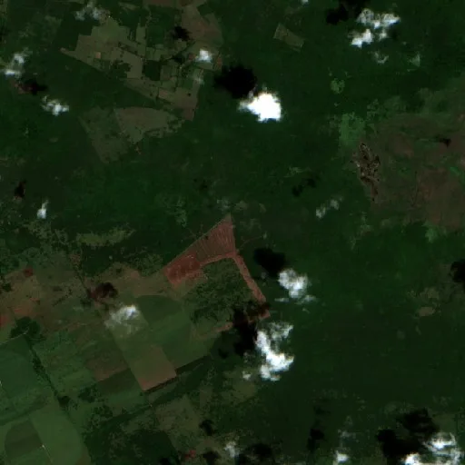 Incendio cerca de Campo Florido — Sentinel-2 true color