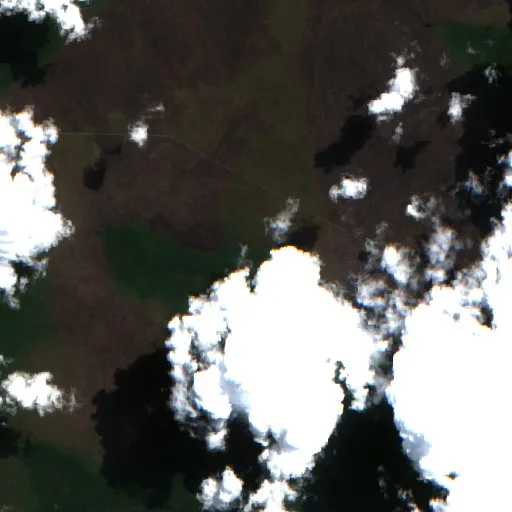 Wildfire near Campos de Júlio (Sep 8) — Sentinel-2 true color