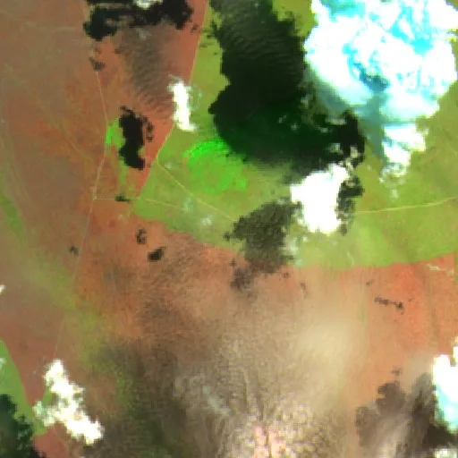 Wildfire near Campos de Júlio (Aug 21) — Sentinel-2 SWIR (fuego)