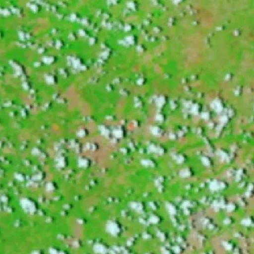 Wildfire near Campos Lindos (Oct 22) — NASA satellite