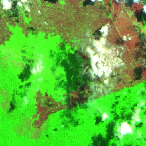 Wildfire near Canamari (Sep 4) — Sentinel-2 SWIR (fuego)