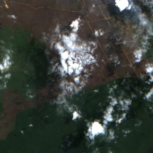 Incendio cerca de Canamari (25 ago) — Sentinel-2 true color
