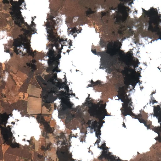 Wildfire near Canto do Buriti — Sentinel-2 true color