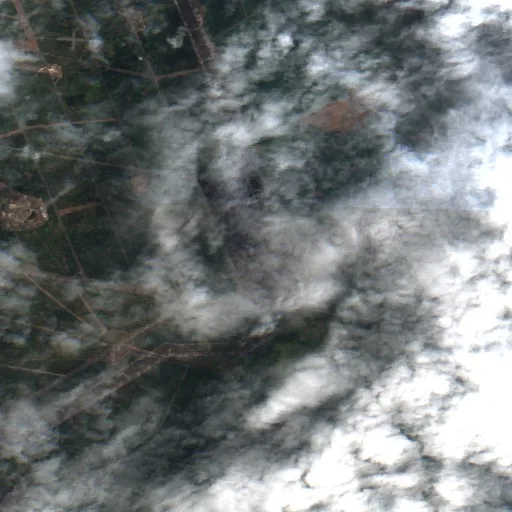Wildfire near Captieux (Jul 28) — Sentinel-2 true color
