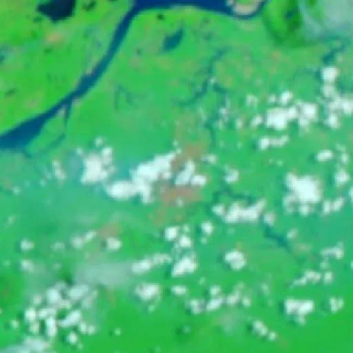 Wildfire near Careiro (Oct 7) — NASA satellite