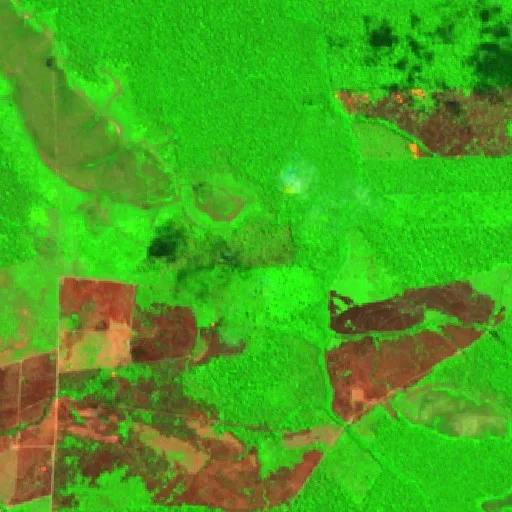 Incendio cerca de Caripé (4 sep) — Sentinel-2 SWIR