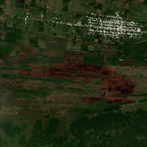Wildfire near Carmen — Sentinel-2 true color