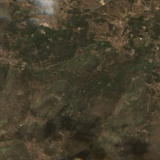 Incendio cerca de Carrazeda de Ansiães — Sentinel-2 true color