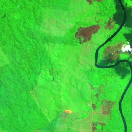 Incendio cerca de Casimiro — Sentinel-2 SWIR (fuego)
