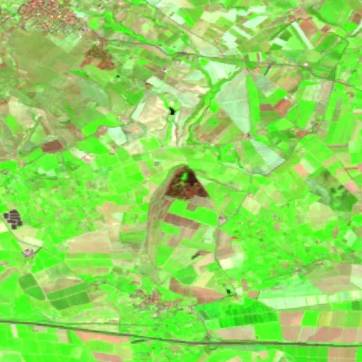 Wildfire near Cassano all'Ionio (Aug 7) — Sentinel-2 SWIR (fuego)