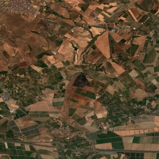Wildfire near Cassano all'Ionio (Aug 7) — Sentinel-2 true color