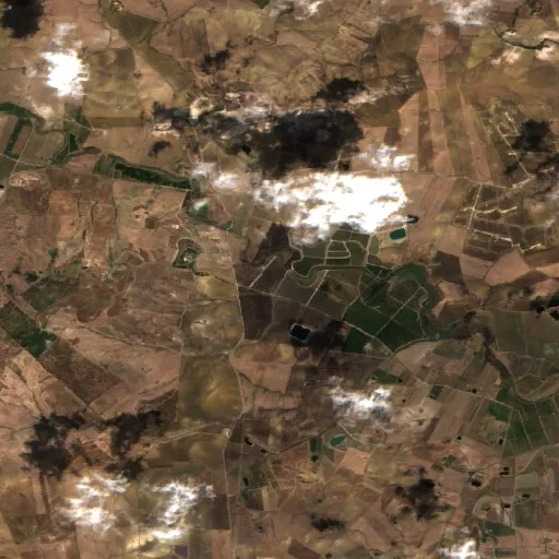 Wildfire near Castel di Judica — Sentinel-2 true color