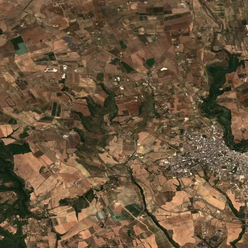 Wildfire near Castellaneta — Sentinel-2 true color
