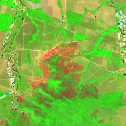 Wildfire near Castelo dos Sonhos (Sep 1) — Sentinel-2 SWIR (fuego)