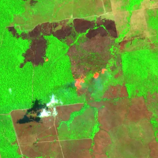 Incendio cerca de Castelo dos Sonhos (19 sep · S) — Sentinel-2 SWIR (fuego)