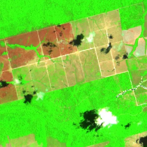 Incendio cerca de Castelo dos Sonhos (7 oct) — Sentinel-2 SWIR (fuego)