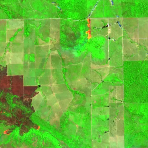 Wildfire near Castelo dos Sonhos (Aug 31) — Sentinel-2 SWIR (fuego)