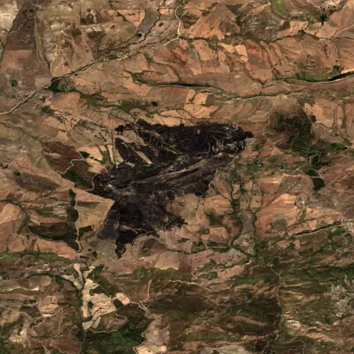 Incendio cerca de Casteltermini — Sentinel-2 true color