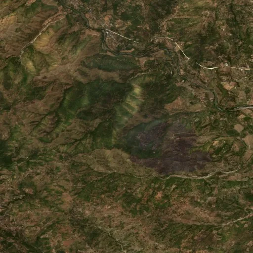 Wildfire near Castiglione di Sicilia — Sentinel-2 true color