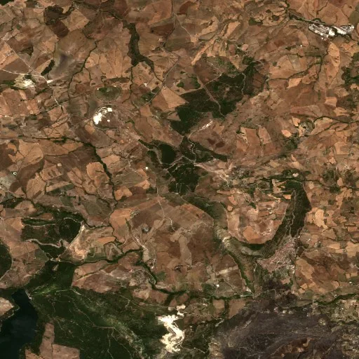 Wildfire near Castronovo di Sicilia (Jul 20) — Sentinel-2 true color