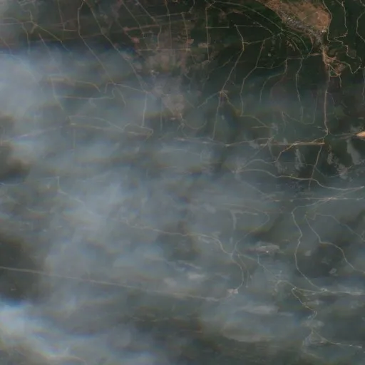 Wildfire near Castropodame (Jul 23) — Sentinel-2 true color