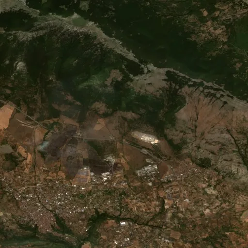 Wildfire near Castrovillari — Sentinel-2 true color
