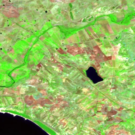 Wildfire near Cattolica Eraclea — Sentinel-2 SWIR (fuego)